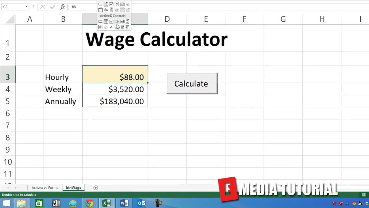 Microsoft Excel Visual Basic for Aplications  VBA  Tutorial 29    MouseMove Event with Application S