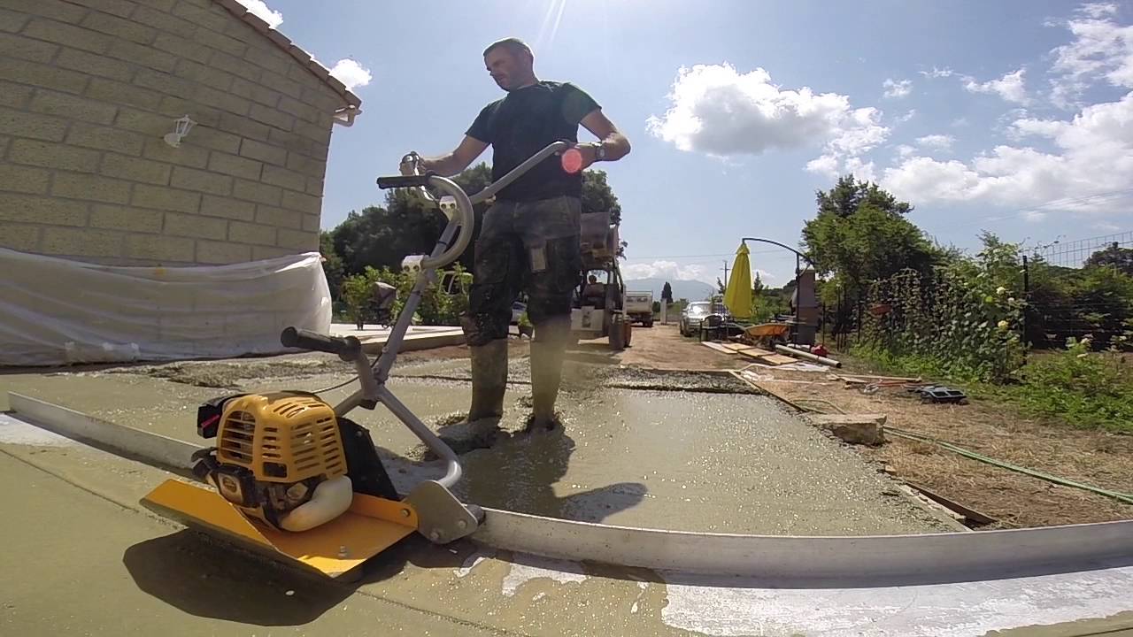 réaliser un béton teinté jaune 2/2