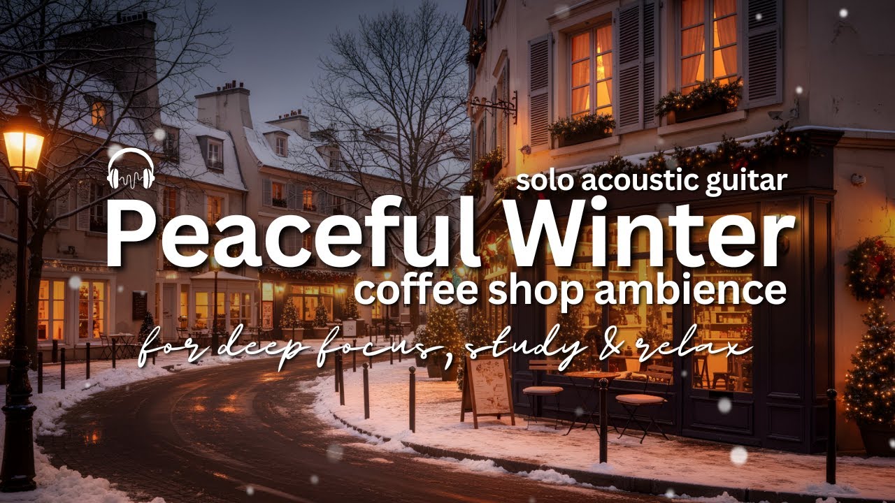#005 Peaceful Winter | Solo Acoustic Guitar for Deep Focus, Study and Relax