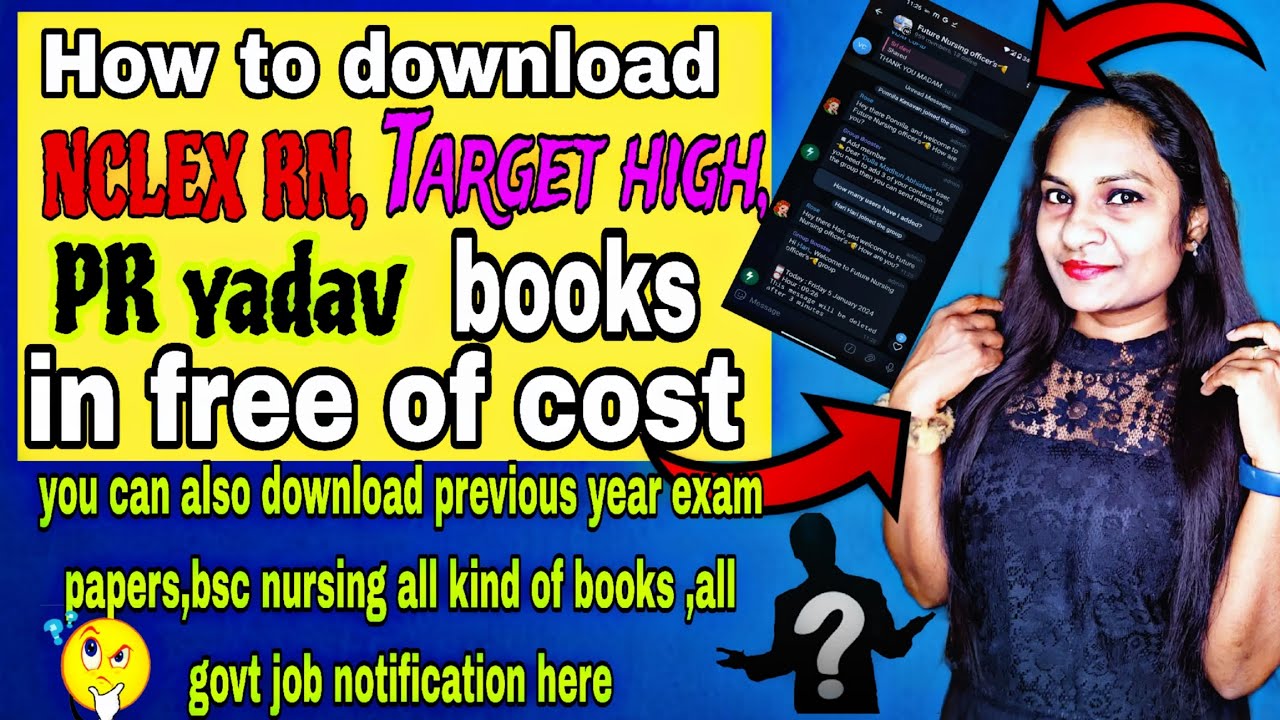 how to download NCLEX RN, Target high, PR yadav books in free of cost🤔🤔📖#nursingofficer #study