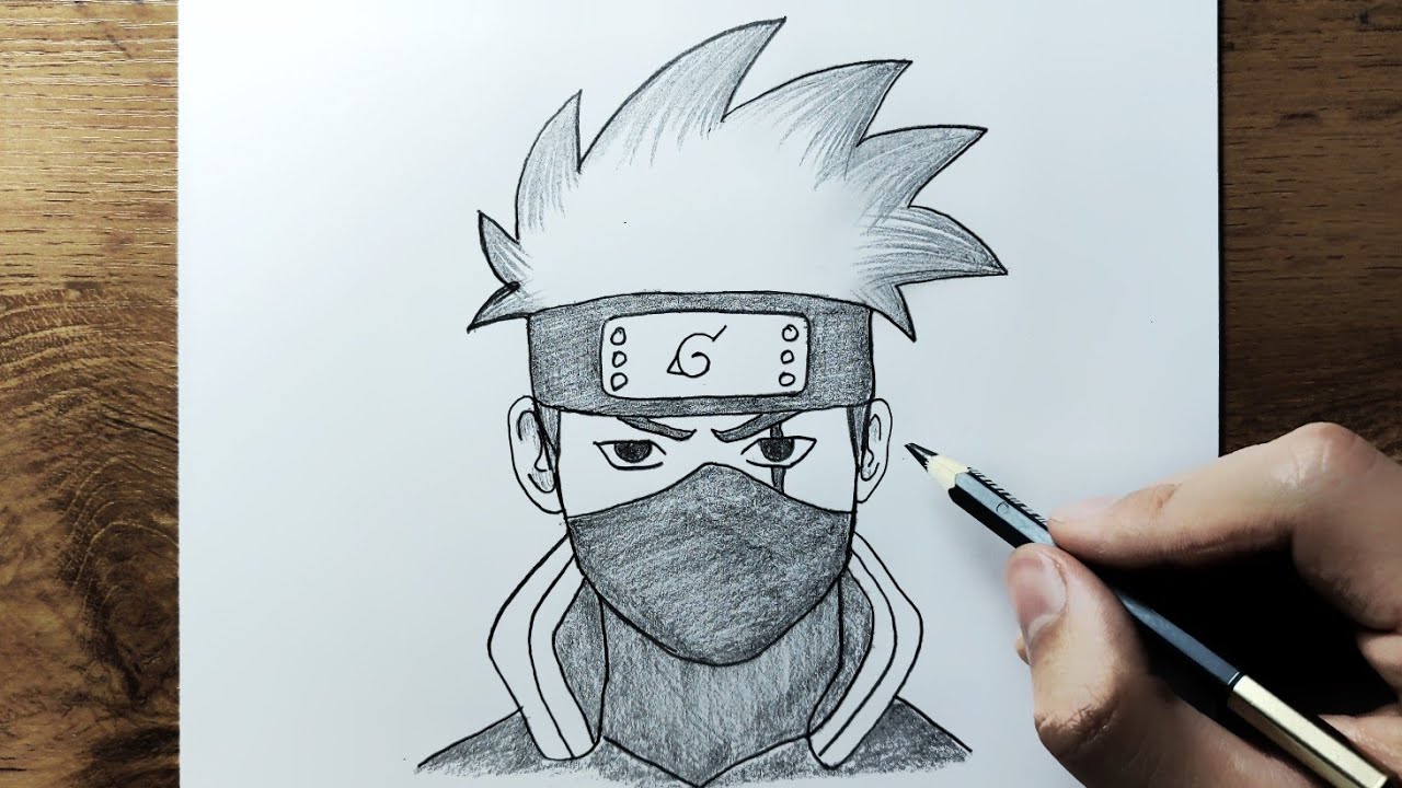 How to Draw Kakashi – Naruto Anime Drawing Tutorial for Beginners
