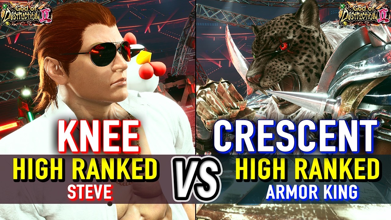 T8 🔥 KNEE (Steve) vs CRESCENT (Armor King) 🔥 Tekken 8 High Level Gameplay