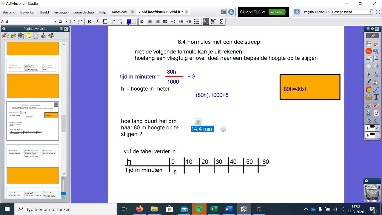 formules met een deelstreep