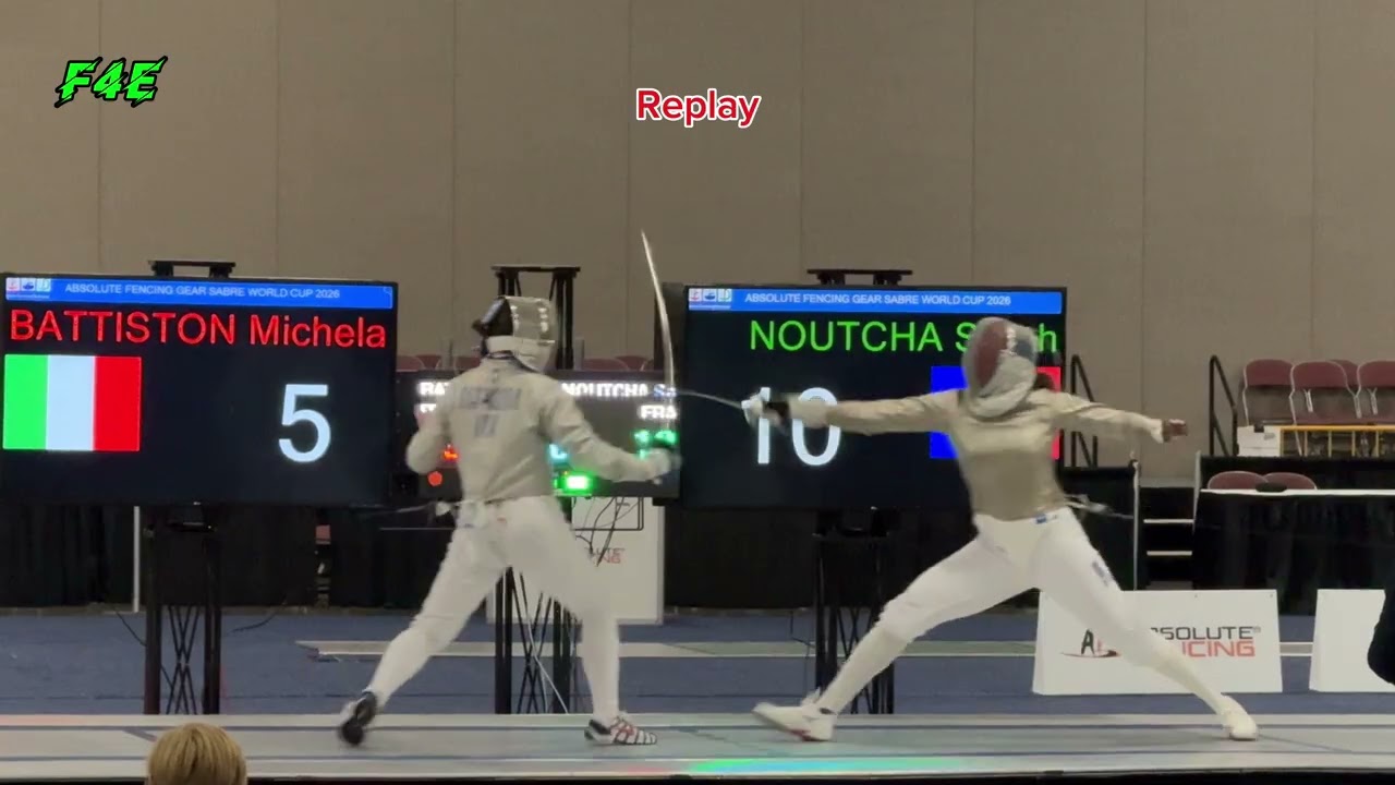 Semi-Final SWS 🔹7 BATTISTON Michela🇮🇹 vs 🔸3 NOUTCHA Sarah🇫🇷 - Absolute Fencing Sabre World Cup 2026 