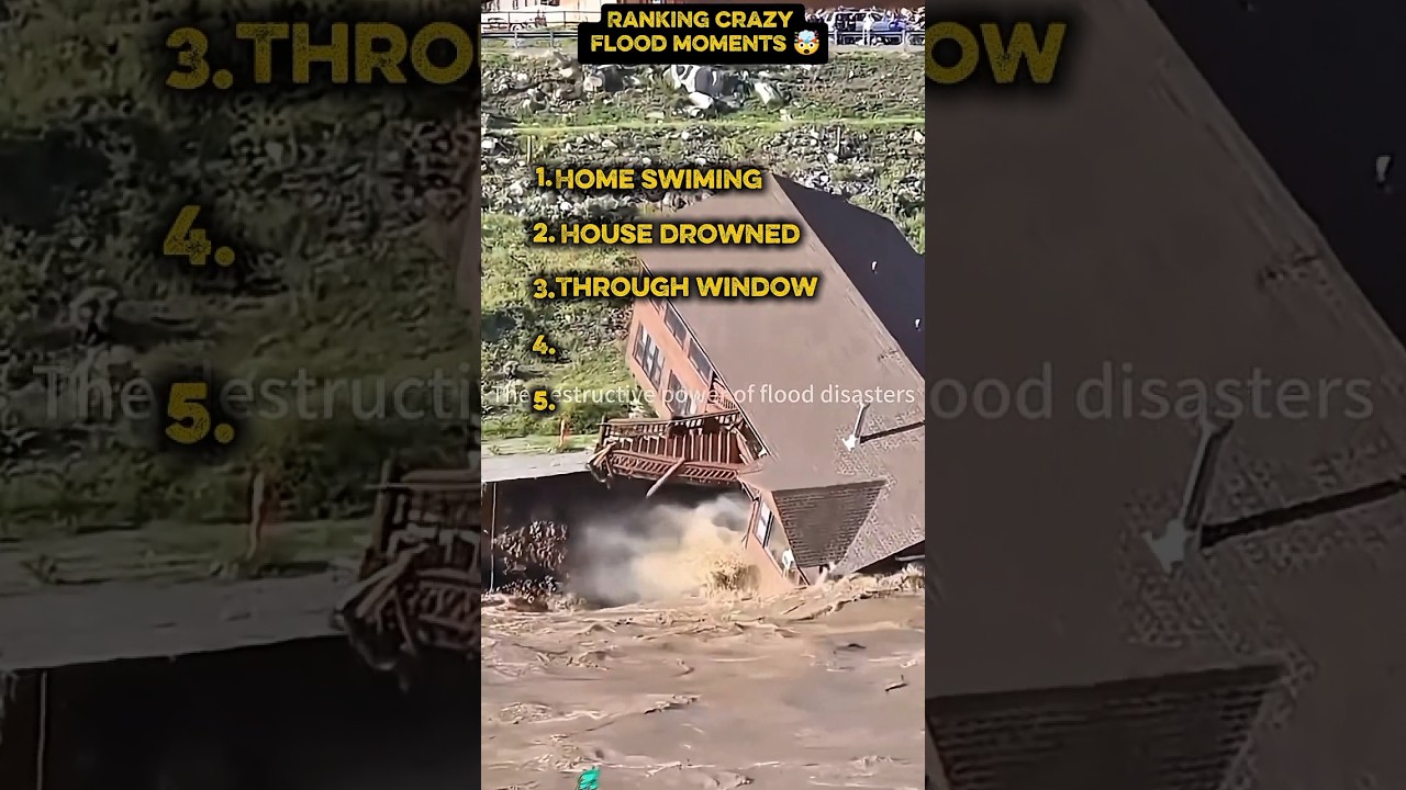 Ranking crazy flood moments 🤯😲 #ranking #flood #viral #shortvideos