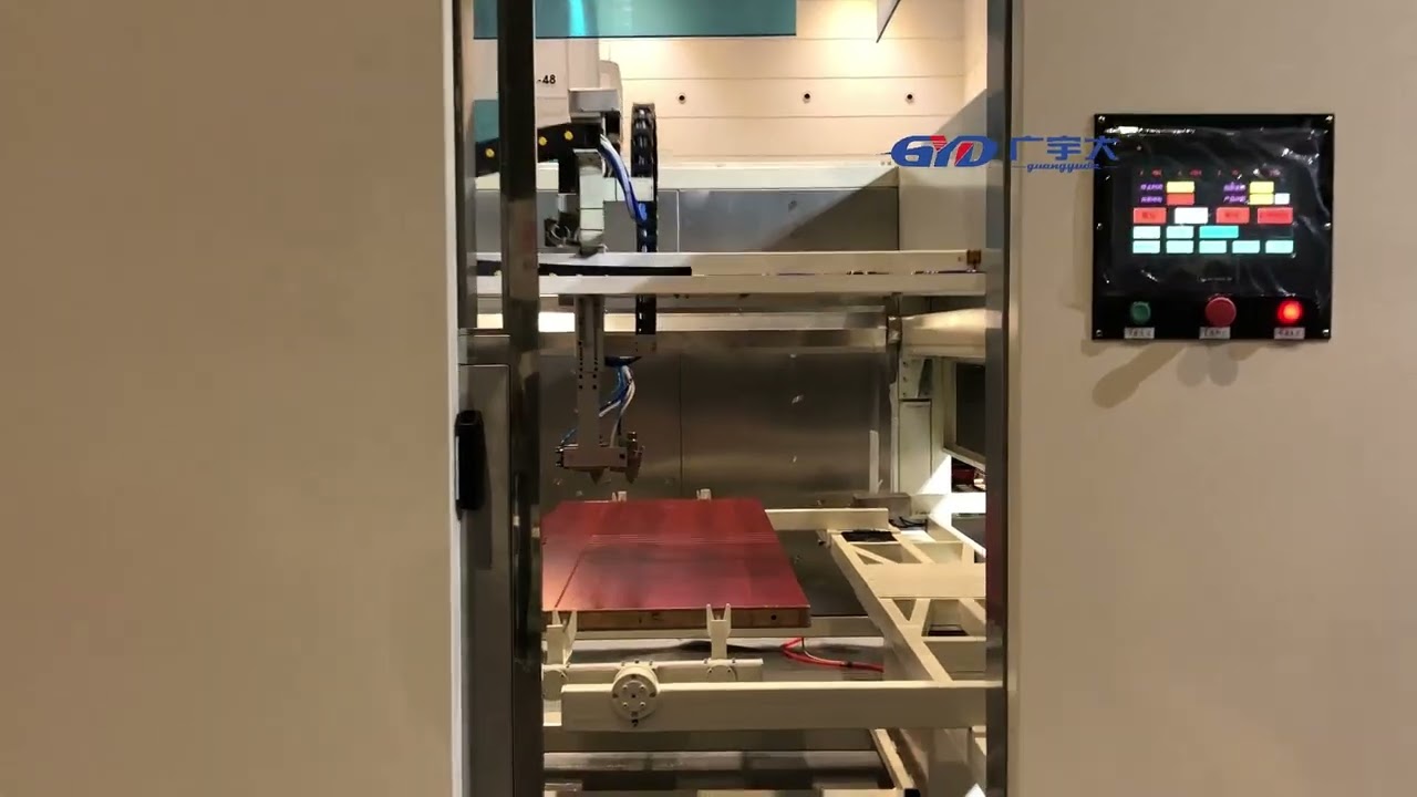 5axis door automatic spraying paint machine#machine #factory #coating #wooddoor