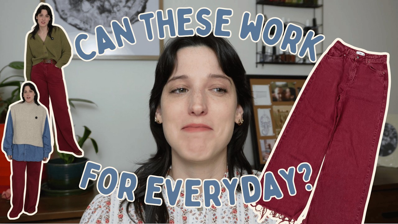 Red Jeans Are Too Bold for Me... Or Are They? | Winter Outfits
