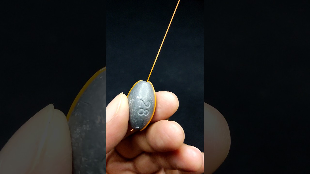 How to tie a weight on fishing line 