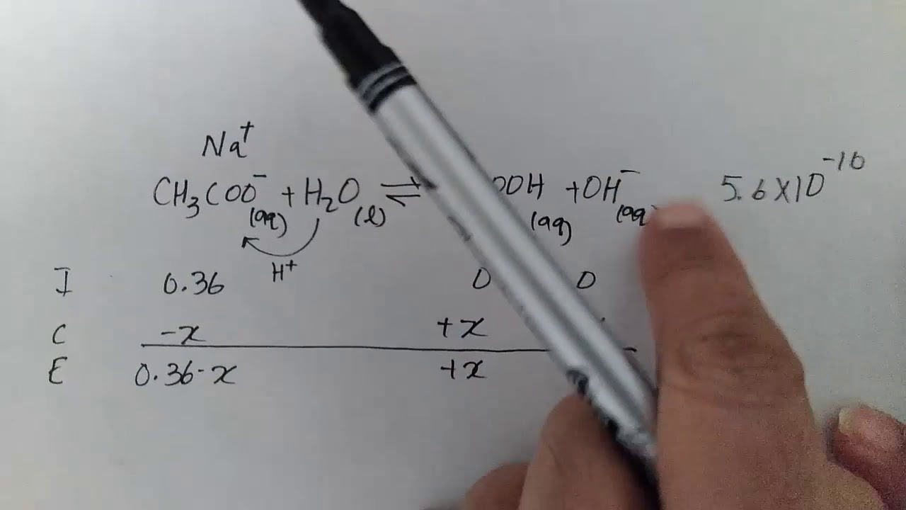 Quick Video: Calculating the pH of sodium acetate