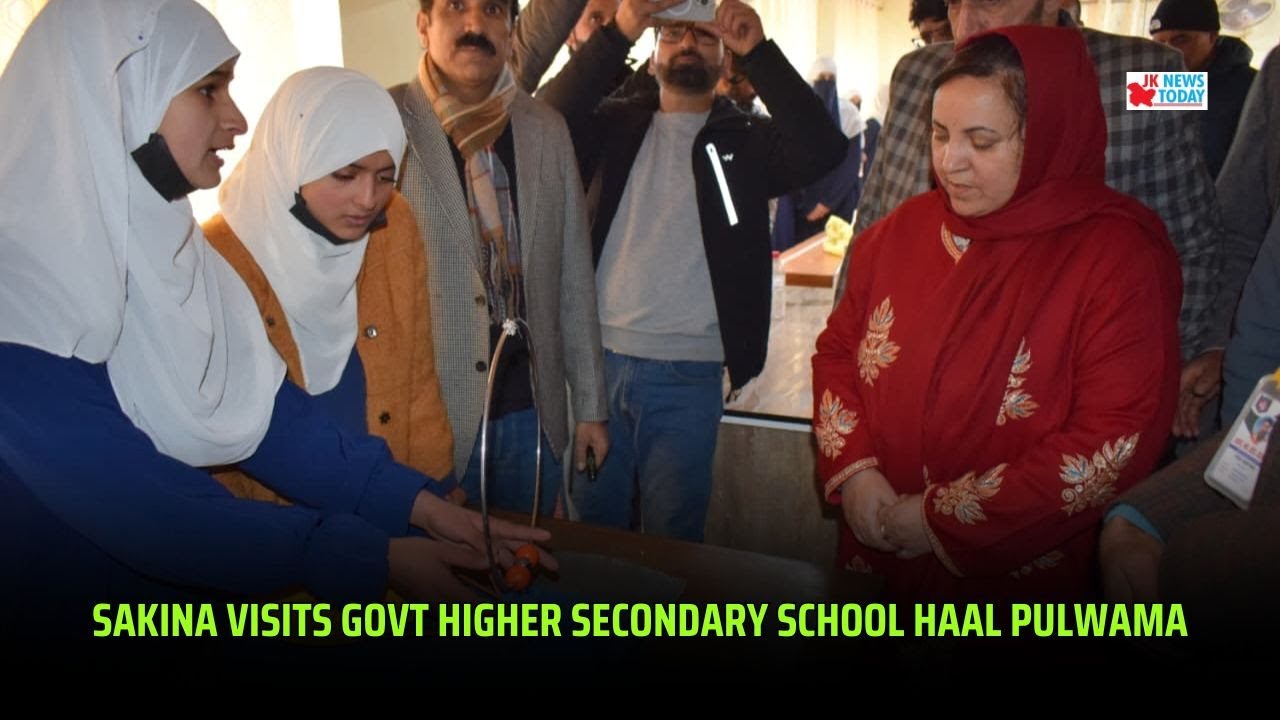 Sakina visits Govt Higher Secondary School Haal Pulwama | JK News Today