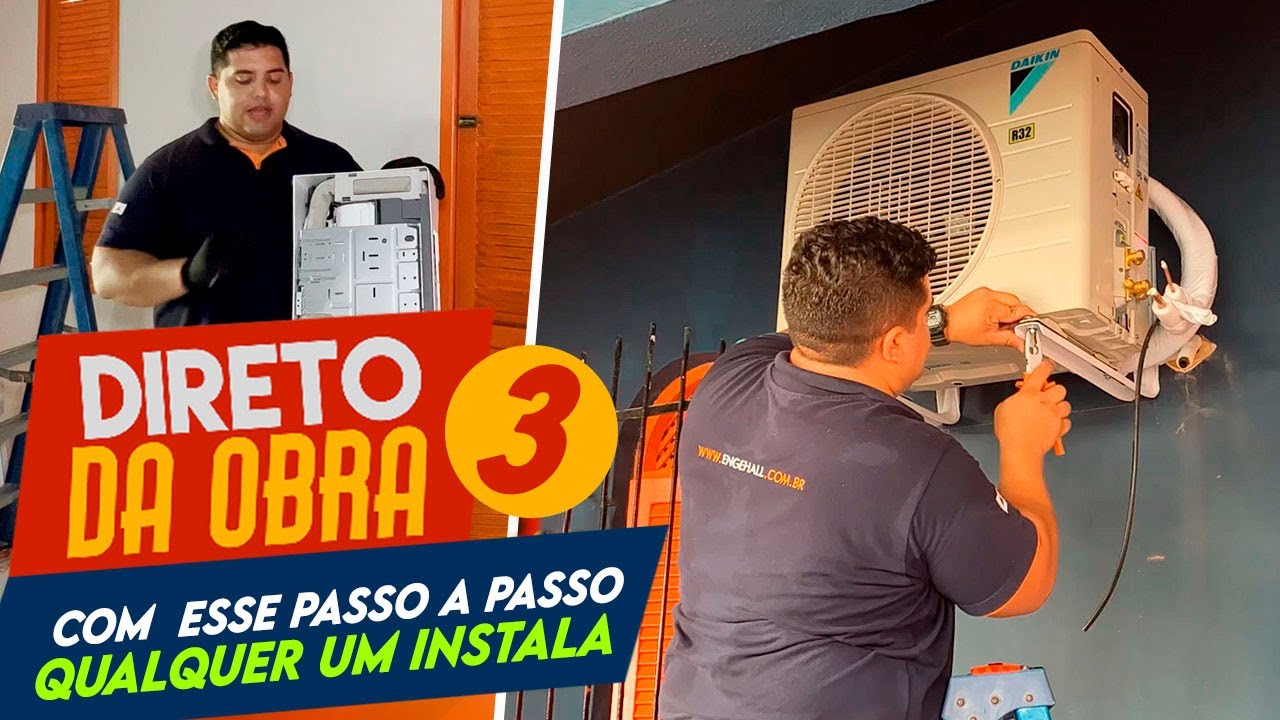 Gravamos a MELHOR AULA para INSTALAR AR CONDICIONADO da internet 😎