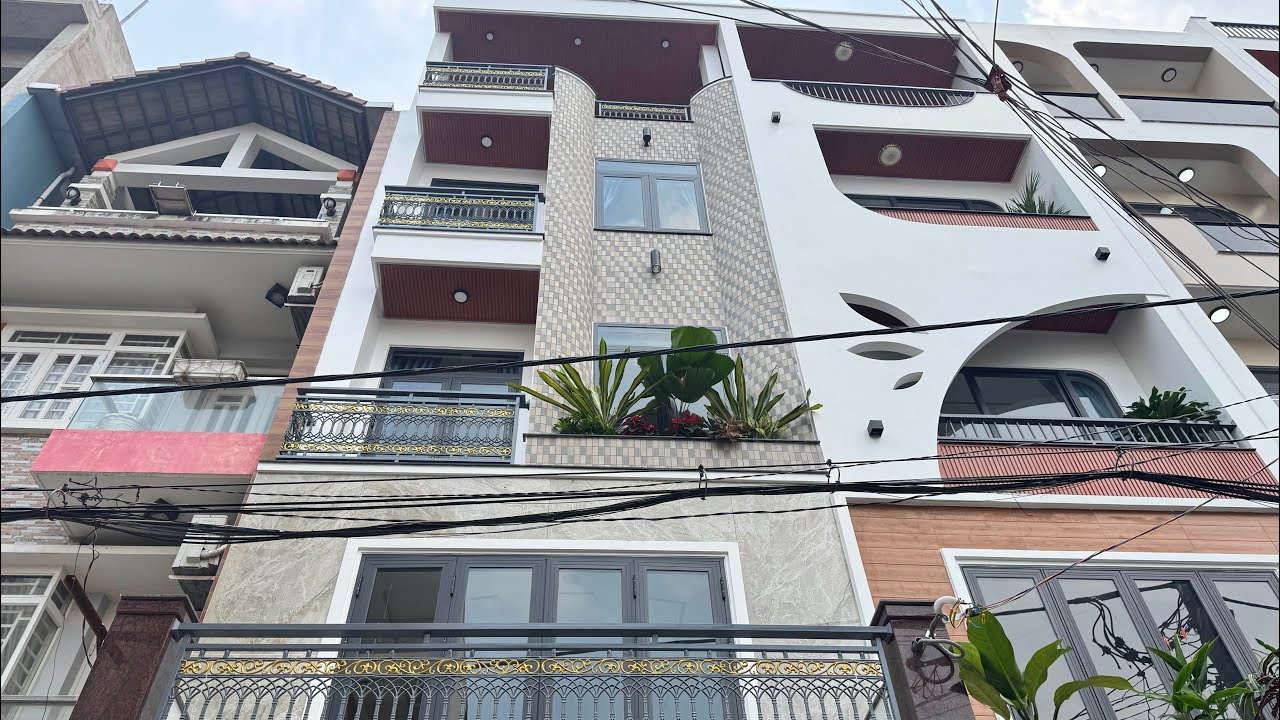 Nhà Bình Tân, Diện tích: 4,5m x 14m, đúc 4,5 lầu, có thang máy, đường Hương Lộ 2