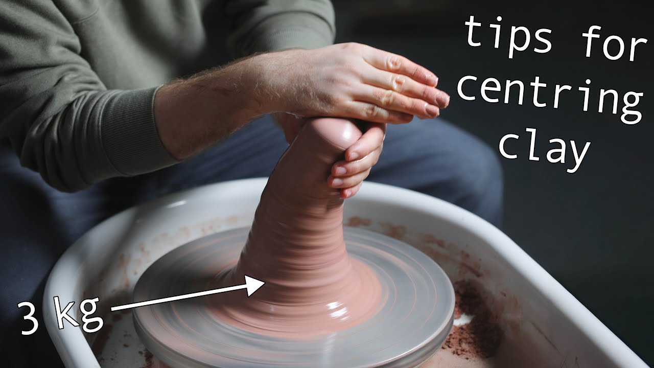 How to Center Larger Amounts of Clay &mdash; Pushing & Pulling Technique
