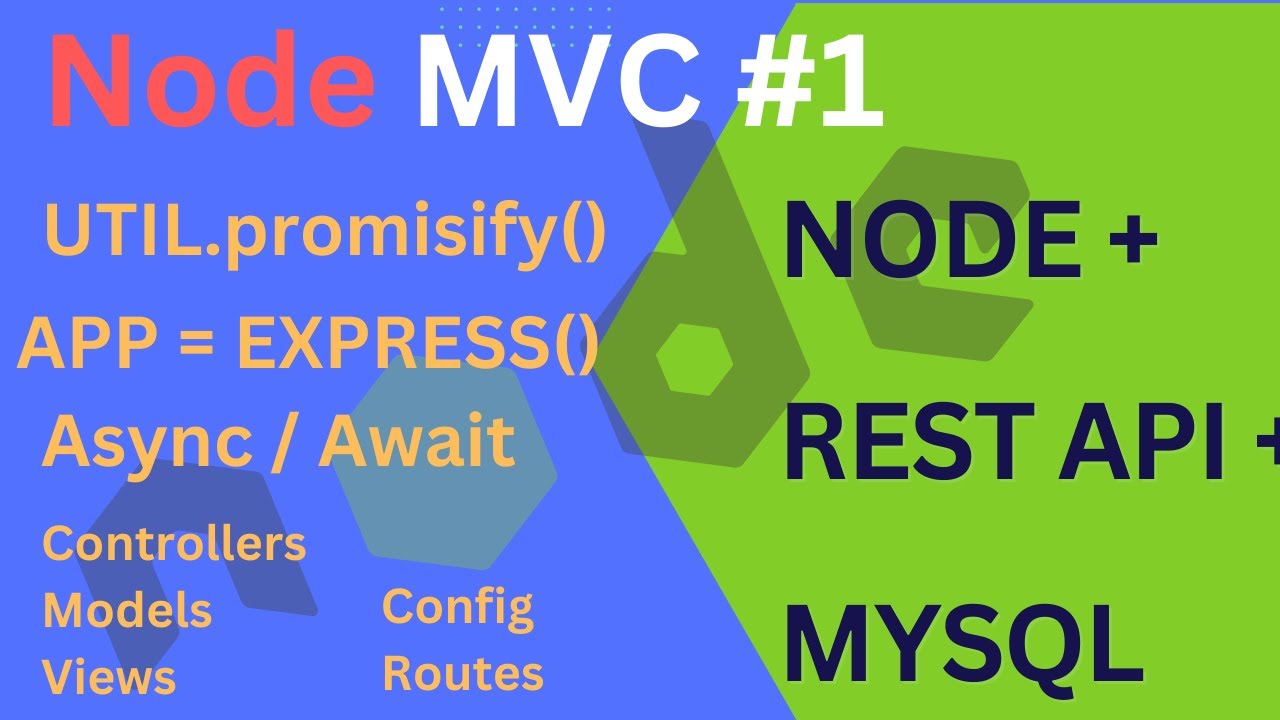 NODE JS - Setup MVC structure with Mysql CRUD operations. #nodejs, #javascript, #programming