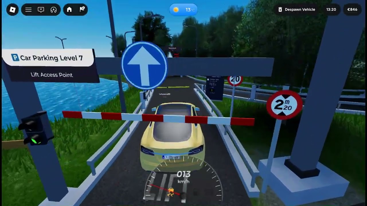 (4K Compatible) Taking the full elevator tour at Car Parking Level 7 🅿️🚗 on Roblox