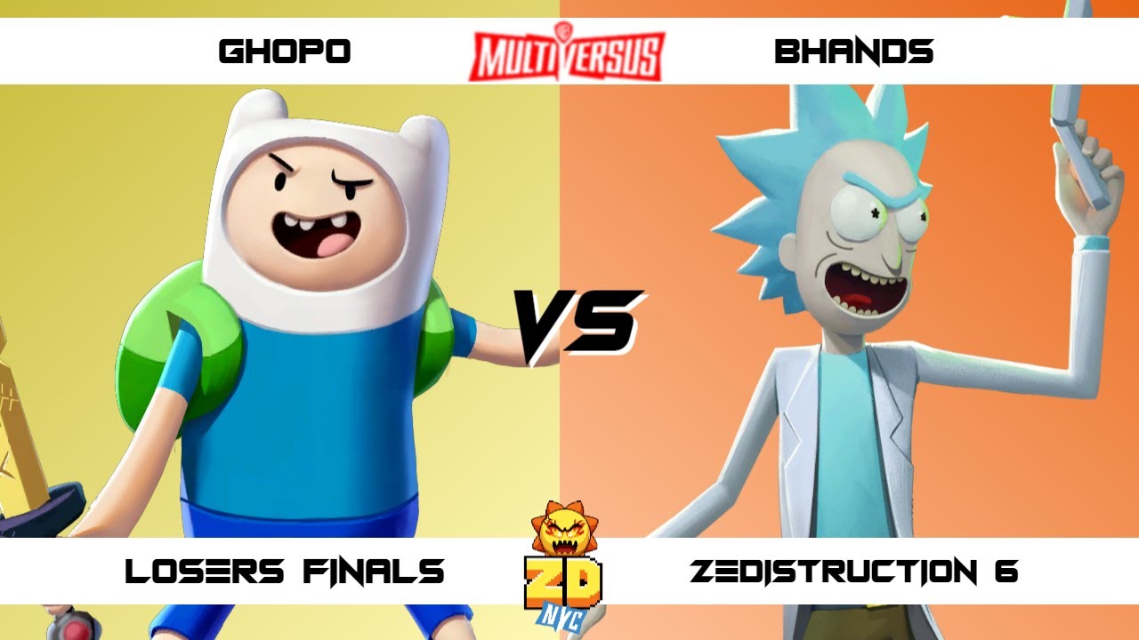 ZEDISTRUCTION 6 Losers Finals Ghopo (Finn) vs Bhands (Rick) MultiVersus Tournament