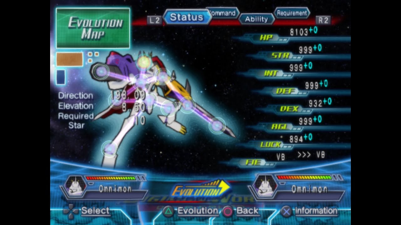Todas las Digievoluciones-Digimon World Data Squad Ps2