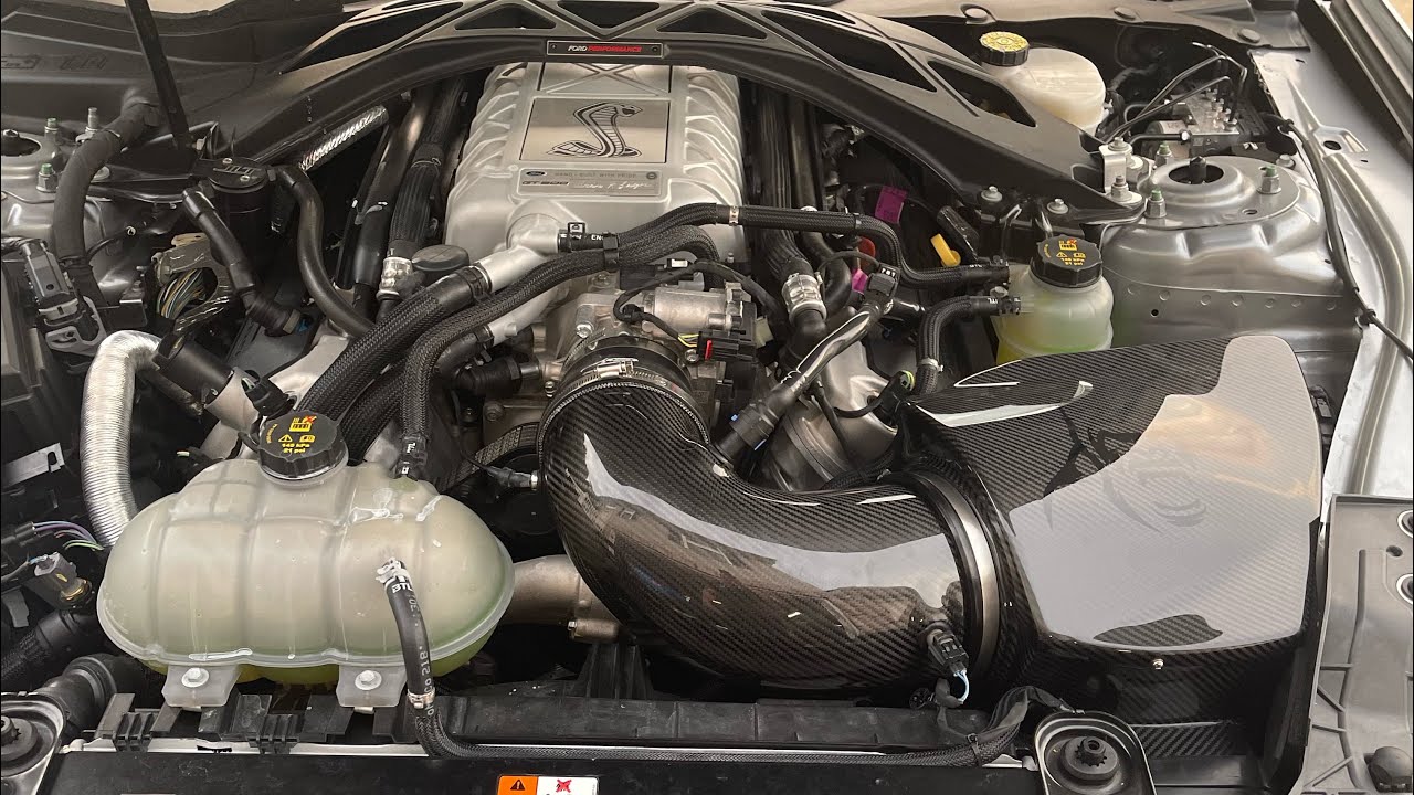Kong Performance carbon fiber intake install on my friends GT500