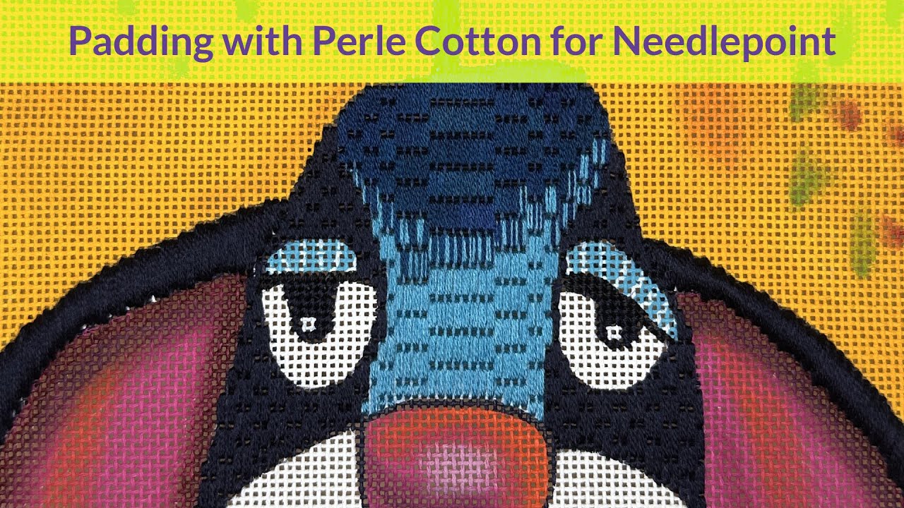 Padding with Perle Cotton for Needlepoint