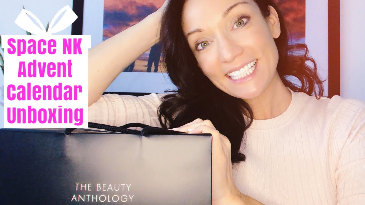 Beauty and skincare advent calendar unboxing. SpaceNK.