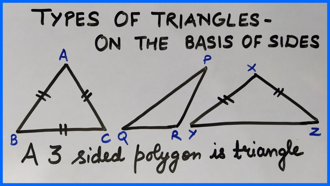 Types of Triangles | On the basis of Sides | Triangle | Triangle Vertices and Sides | Geometry