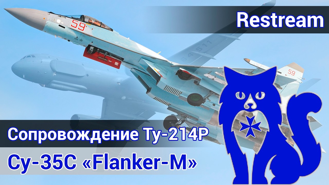 Су-35С - Сопровождение Ту-214Р (DCS World)