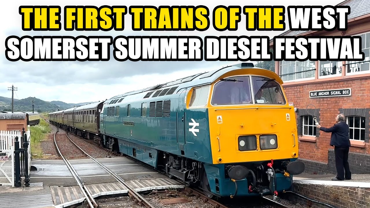WEST SOMERSET DIESEL FESTIVAL with D1015 'Western Champion, 45108, 25185, 50015 ‘Valiant’ & MORE!