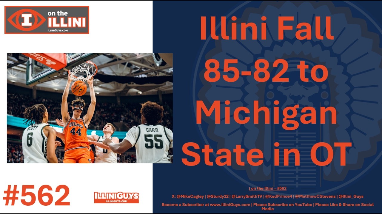 562 Illini Fall 85 82 to MSU in OT #illini #illinois #collegebasketball #basketball #bigten #big10