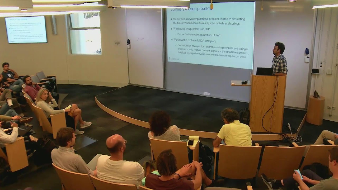 How Simulating Balls and Springs Captures the Power of Quantum Computing