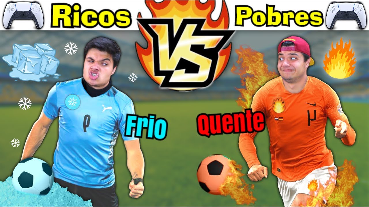 RICOS VS POBRES JOGANDO FIFA 23 NO PLAYSTATION 5 #114 (QUENTE VS FRIO)