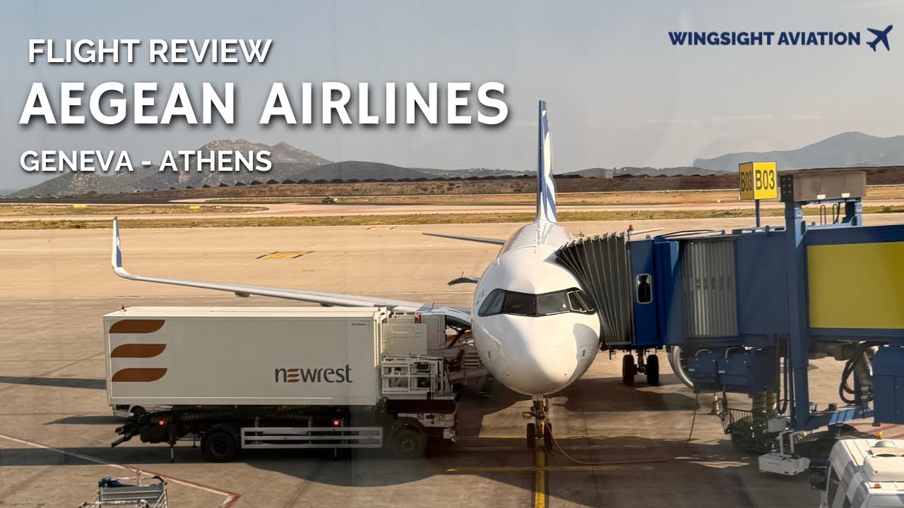 Aegean Airlines A320neo Review | Geneva to Athens Flight A3855 | Short-Haul Flight 