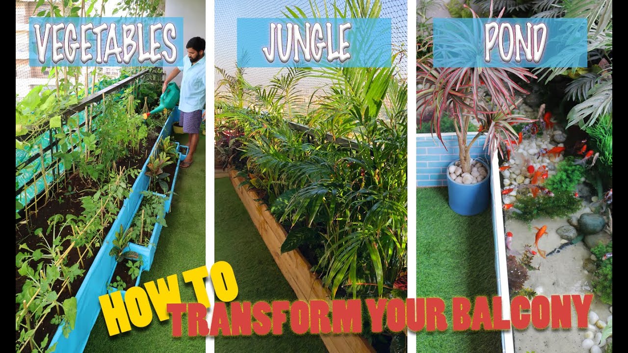 Three easy ways to transform your balcony into beautiful garden - balcony makeover