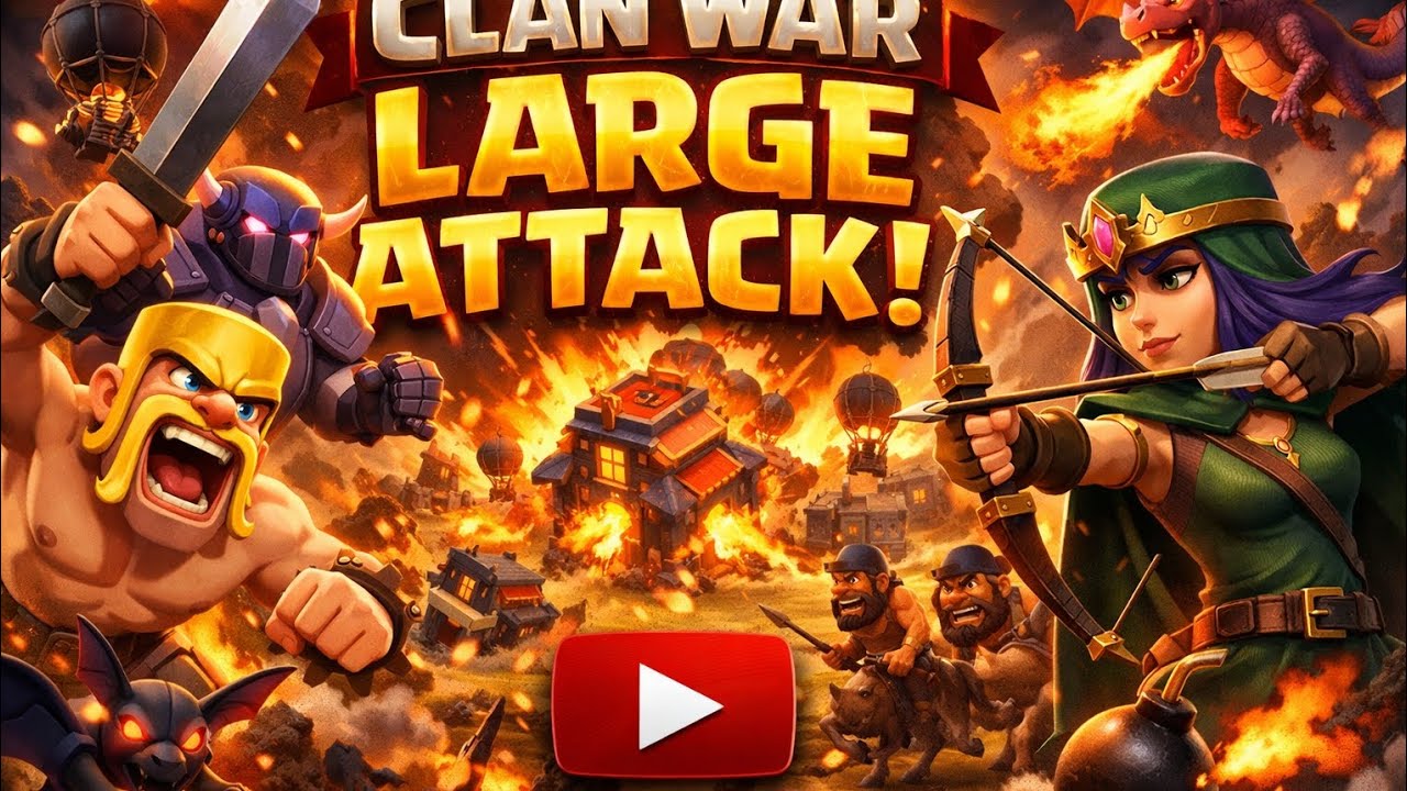 ⚔️ Amazing Clan War Attack | Clash of Clans Gameplay