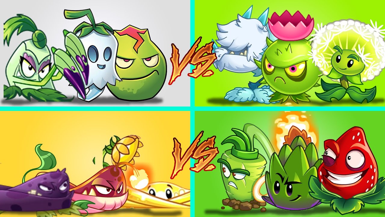 Plants Vs Zombies 2 1 Equipo De Enredaderas Vs 3 Equipo Aleatorios