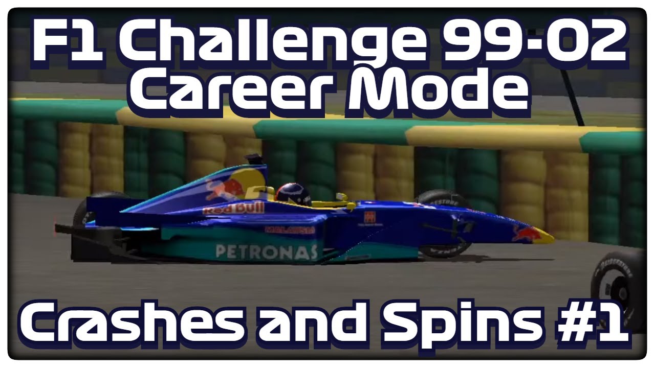 F1 Challenge 1999 CRASHES AND SPINS (1/2)