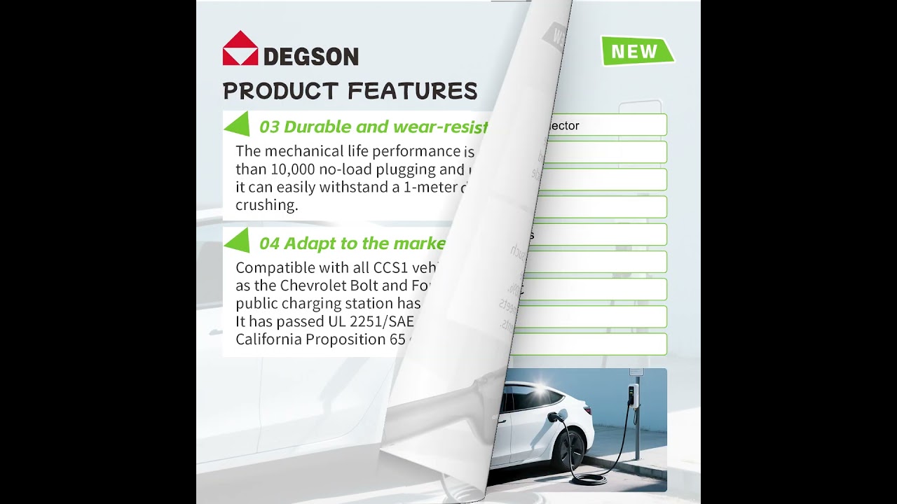DEGSON CCS1 DC EV connector #degson#CCS1 #EVcharging #ColdResistant #SafeAndReliable