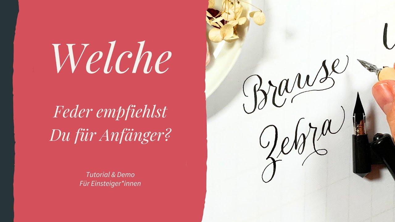 Welche Feder f&uuml;r Kalligraphie Anf&auml;nger? Meine Spitzfeder-Empfehlung, Moderne Kalligrafie lernen