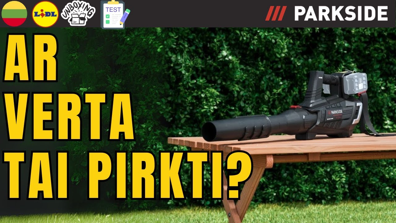 AKUMULIATORINIS LAPŲ PŪSTUVAS  40V Parkside Performance PPTLBA 40-Li C3 LIETUVIŲ LIETUVA KALBA LIDL
