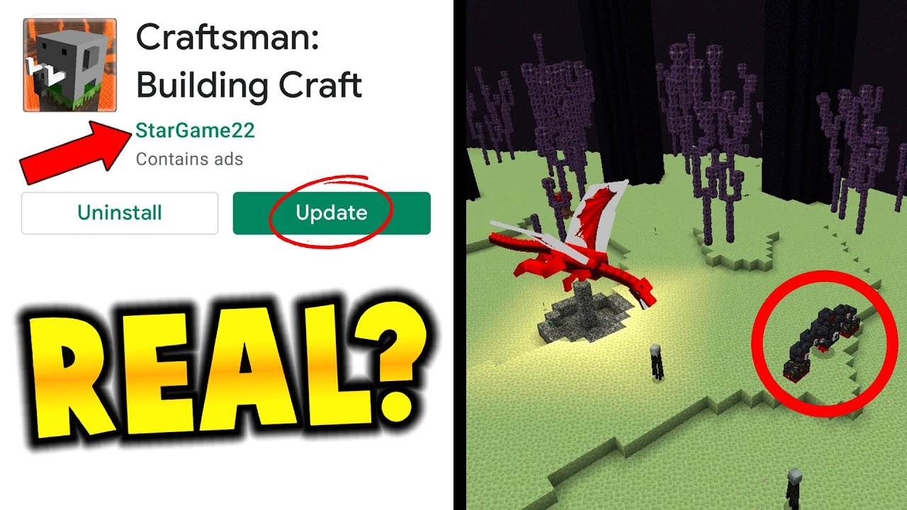 CRAFTSMAN GOT A NEW UPDATE!! - (Complete walktrough) - ALL NEW MOBS/STRUCTURES AND ITEMS SHOWN