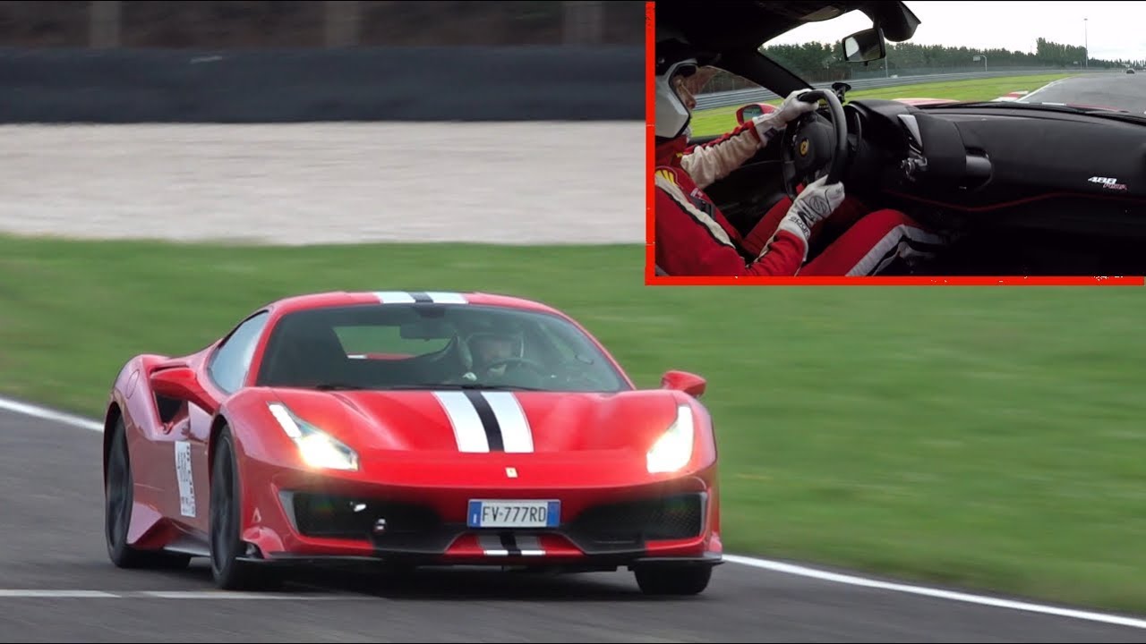 Ferrari 488 Pista in Action on Track! - ONBOARD at Adria Raceway!