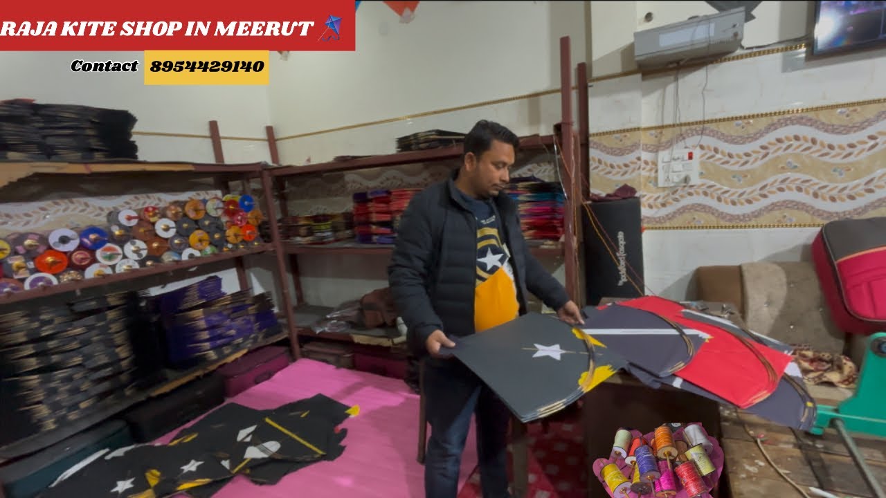 Amazing kite collection IN MEERUT | 😱 | ￼ Basant Panchami 2055 | RAJA KITE Shop 😍#kiteshop #viarl