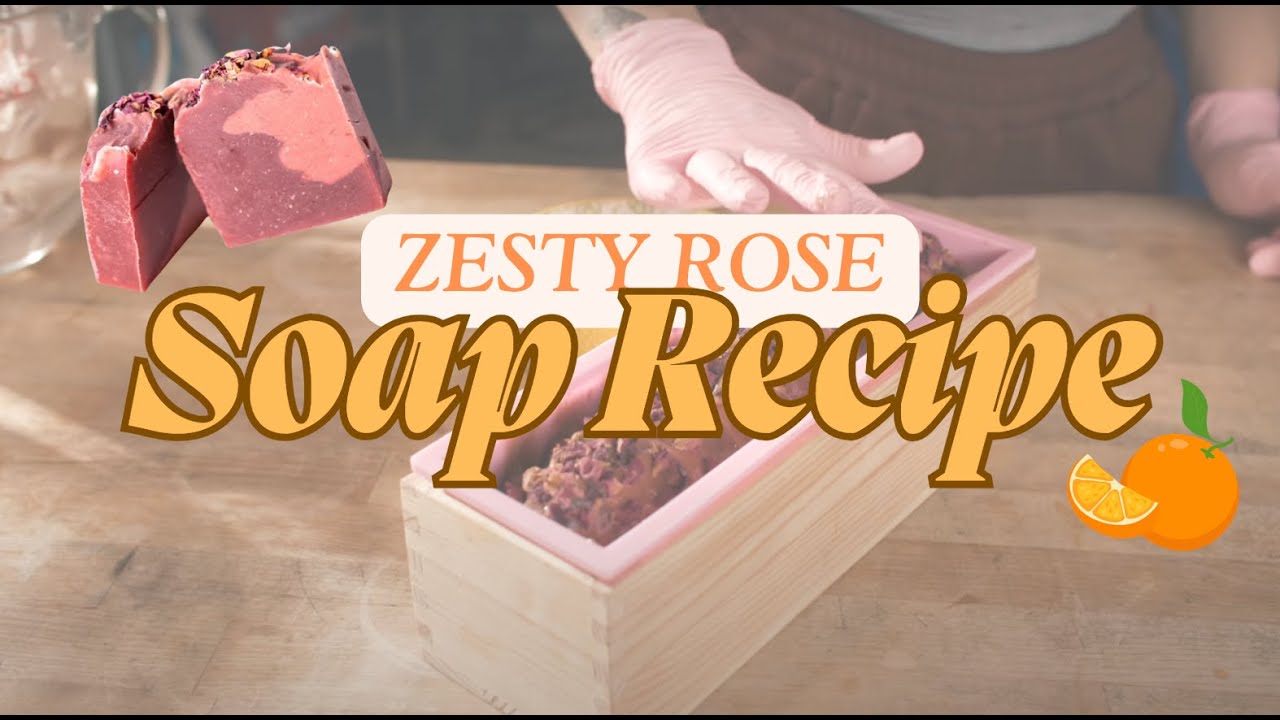 🌿 Zesty Love Soap Recipe 🍊✨ Easy DIY Cold Process Soap Making!