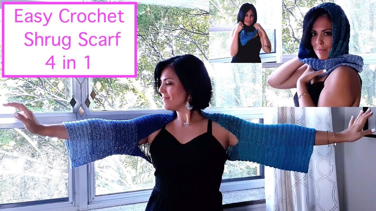 Crochet the Shrug Scarf (4 in 1)   -   The Stitch Sessions #56