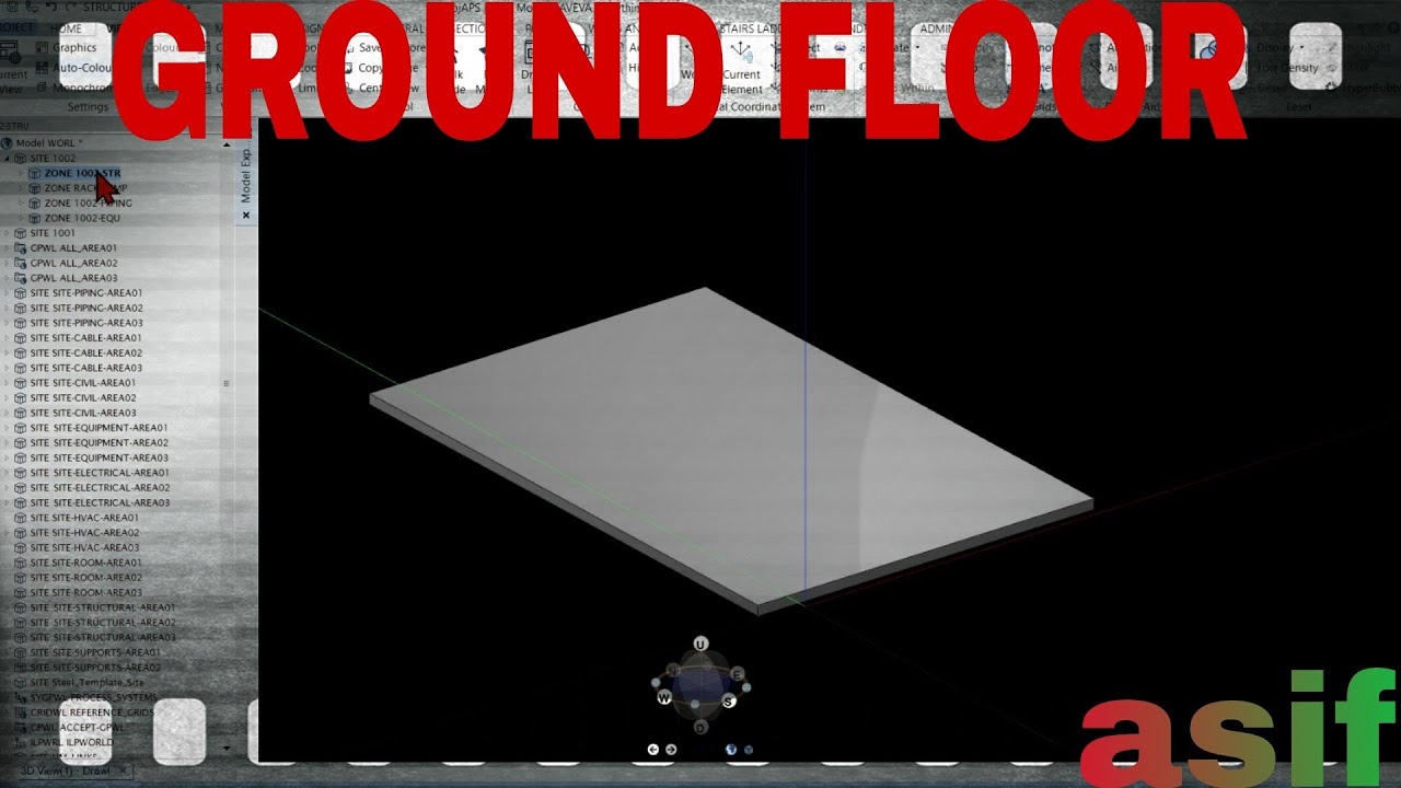 How to create Ground floor in e3d!!