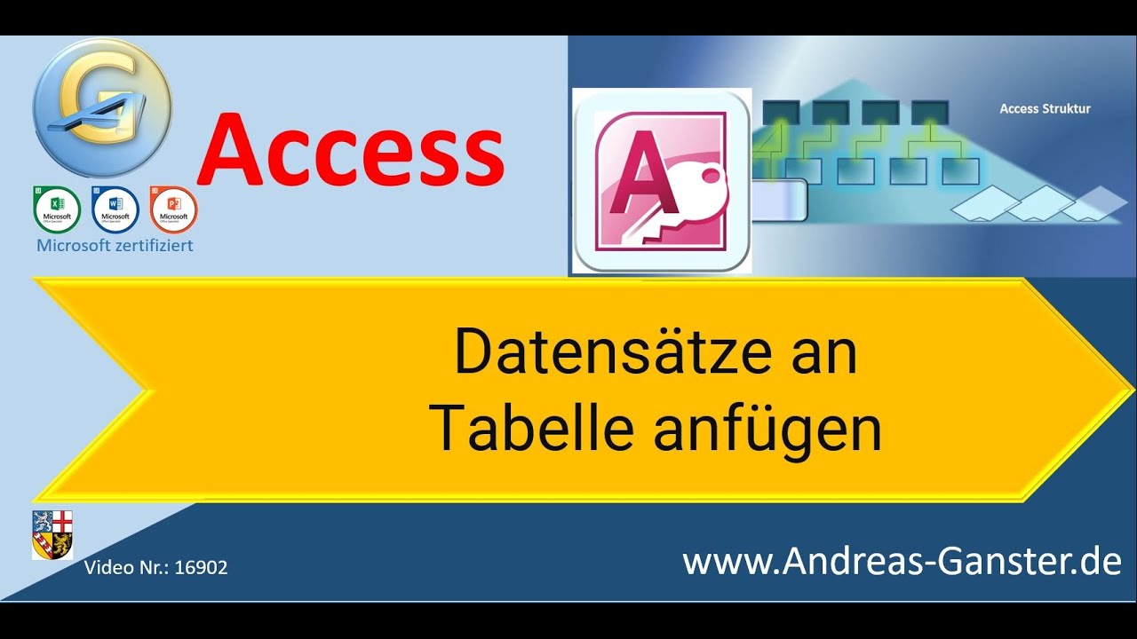 Neue Eintr&auml;ge und L&ouml;schungen direkt in der Tabelle | #Tipp16902 #dynamic #Ganster #Access #Tutorial