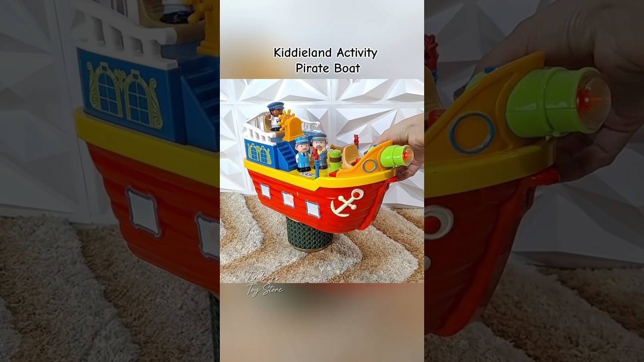 Kiddieland Activity Pirate Boat Size: 16x9x7 inchesBattery operated, with lights & sounds