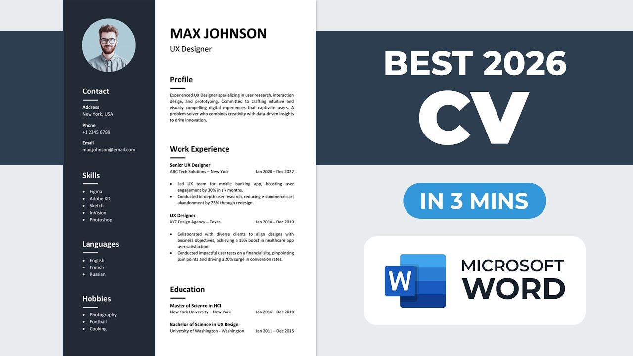 Как составить резюме в Microsoft Word | Лучший формат резюме 2026 | Быстрое составление резюме