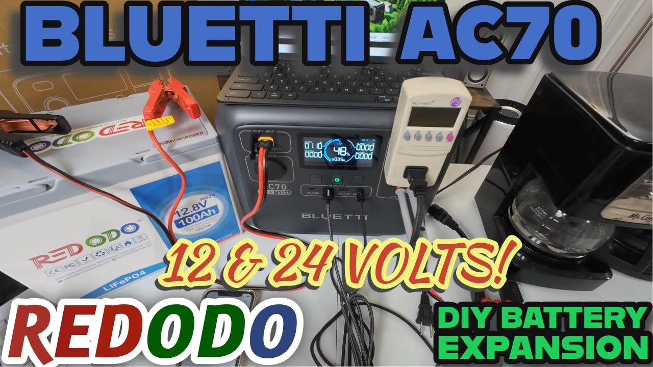 Bluetti AC70 Paired with a Redodo 100ah battery!