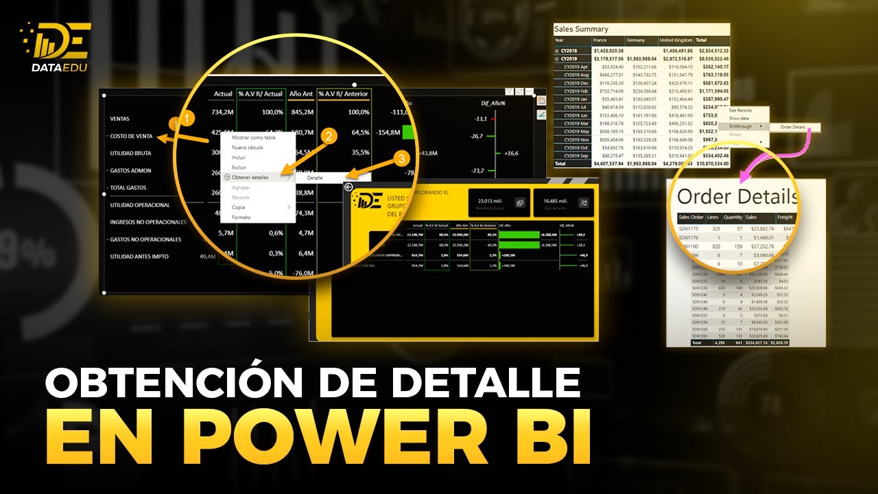 Reporte en Power BI con Obtención de Detalle
