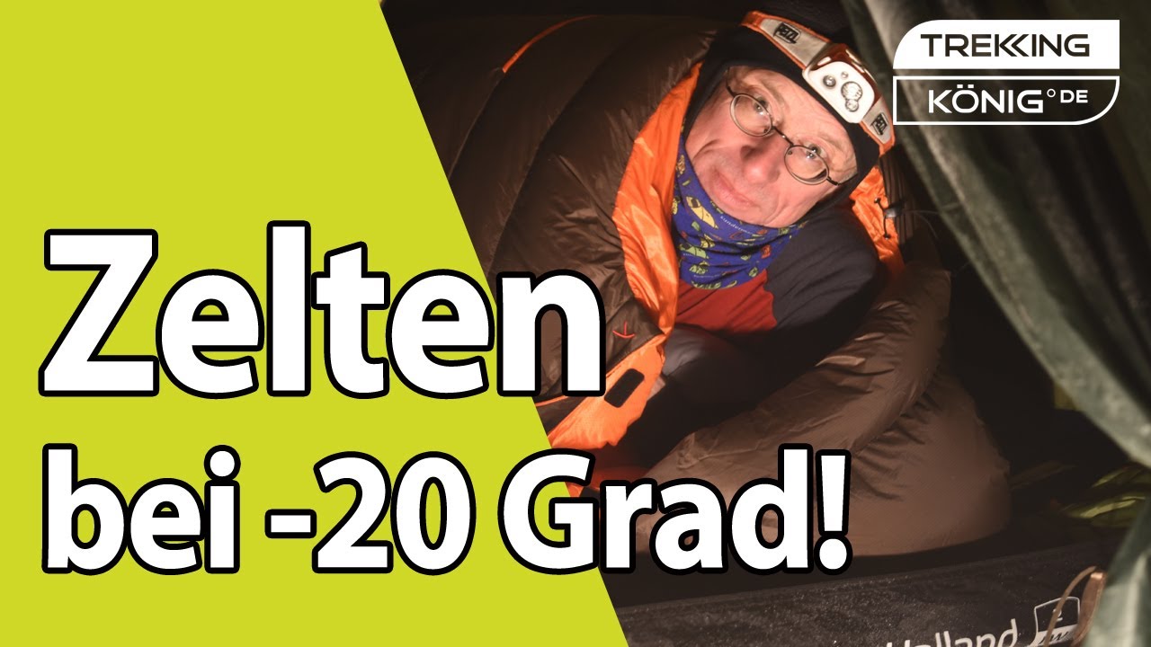 Zelten bei Minusgraden im Winter - welcher Schlafsack?